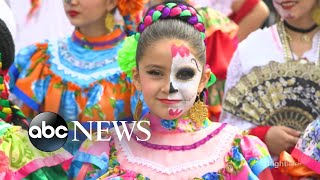 Thousands pay tribute to life during Dia De Los Muertos ‘The Day of the Dead’ [upl. by Emanuel]