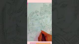 Beautiful Radha Krishna pencil sketching drawingyoutubeshorts  trending viral video👍👍👍👍👍👍👍👍👍👍👍👍👍 [upl. by Nnylodnewg457]