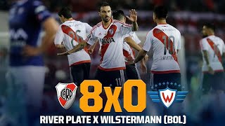 River Plate 8 x 0 Jorge Wilstermann  Gols  Libertadores 2017 [upl. by Nihahs]