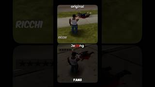 PERBEDAAN GTA SAN ANDREAS ORIGINAL VS JEPANG shorts [upl. by Annayak]