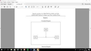 Spss Process ile Düzenleyici Değişken Analizi Moderation Model 1 [upl. by Eanaj]