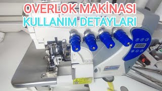 SANAYİ TİPİ OVERLOK MAKİNASI KULLANIM DETAYLARISHUNFA 4 İPLİK OVERLOK [upl. by Stafani601]