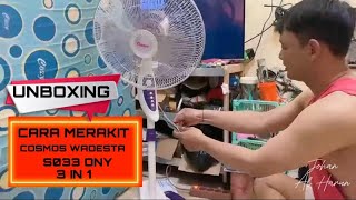 Unboxing amp Merakit Kipas Angin Cosmos Wadesta 16 S033 Ony [upl. by Hasen]