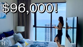 3500000 THB 96000 Luxury Ocean View Condo in Pattaya Thailand [upl. by Neelram]