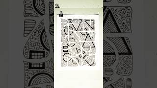 Zen Zen art pattern zentangle drawing shorts [upl. by Pul519]