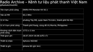 Sporadic E 931 MHz – DWRXFM Monster 931 1636UTC7 1736UTC8 – 1872024 [upl. by Brinn]