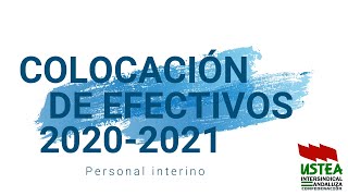 Vídeo guía de apoyo en la solicitud Colocación de efectivos 2021 personal interino [upl. by Leugimesoj]