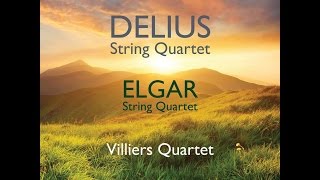 Villiers Quartet  Delius Elgar String Quartets Recording Naxos Records [upl. by Pancho512]