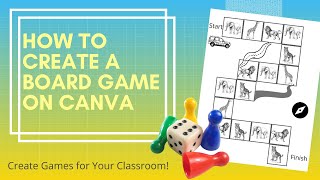 Step by Step How to Create a Board Game Using Canva [upl. by Nynnahs]