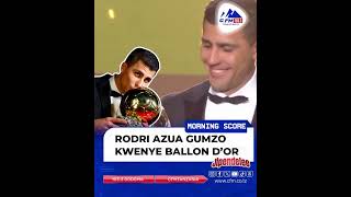 RODRI AZUA GUMZO KWENYE BALLONDOR [upl. by Behm]