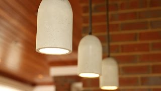 DIY Concrete Pendant Lights [upl. by Gorga907]