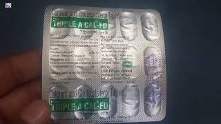 TripleACal FD Tablet  CALCIUM AND CHOLECALCIFEROL TABLETS  TripleACal FD Tablet Uses Side effects [upl. by Doersten]