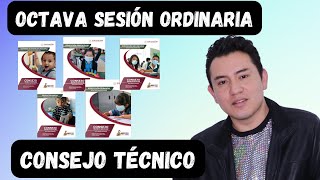 OCTAVA SESIÓN ORDINARIA DE CONSEJO TÉCNICO  MATERIALES DIAPOSITIVAS VIDEOS [upl. by Wyndham]