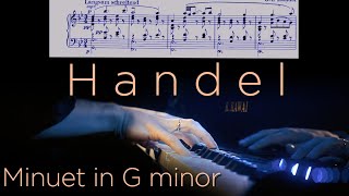 Handel Minuet in G minor arr Kempff  score PDF [upl. by Broddy]