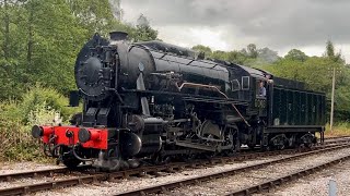 USA S160 6046 at Kingsley and Froghall station on the Churnet Valley Railway [upl. by Tye821]