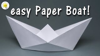 Wie man ein einfaches Boot aus Papier faltet  Faltanleitung Papierschiff  Origami Papier Boot [upl. by Amo]