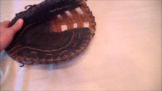 Wilson A2000 A2800 First Base Mitt Relace Before and After [upl. by Sawyor]