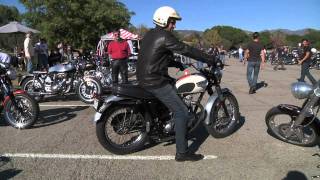 Triumph Bonneville Motorcycle Kick Start 2009 Hansen Dam Ride [upl. by Stuart]