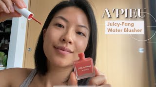 APIEU JuicyPang Water Blusher  Review amp Swatches  CR02 Persimmon  MCBB [upl. by Kashden876]