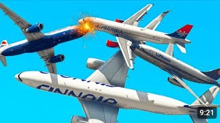 AirFrance Airbus a380 Collide amp Crash Emergency Land at UAE Today gta5 shorts fyp [upl. by Atnohsal553]