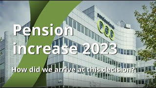 Pensioenfonds PGB explanation increase pensions 2023 [upl. by Ahsinotna808]