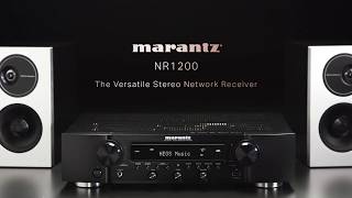 Marantz — Introducing the NR1200 Slim Stereo Receiver [upl. by Eibber]