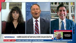 Ruthie Blum appears with Rob Astorino on Newsmax TV to discuss the DC Netanyahu and Harris meeting [upl. by Goldman]