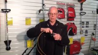 How to refill a Honda Bent Shaft Head with Nylon Line [upl. by Anavlys563]