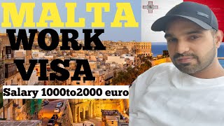 Malta 🇲🇹 work visa for Indians Malta ka work visa Good opportunity and salary move to Europe 🇪🇺 [upl. by Tabber]