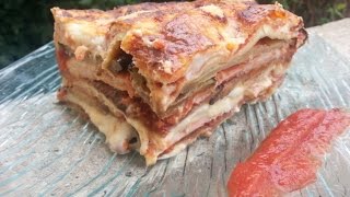 Cuisine Italienne  Lasagne Aubergines et jambon [upl. by Meunier]