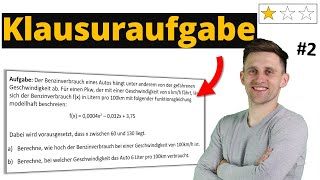 Quadratische Funktionen  Originalklausur  Klausuraufgabe  Einfach 2 [upl. by Thanos824]