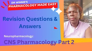 Dr Winnies Pharmacology made easy  Revision QA CNS Pharmacology Part 2 pptx [upl. by Aihtibat693]