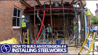 HOW TO BUILD AN EXTENSION 4  Installing Steelworks [upl. by Denby]