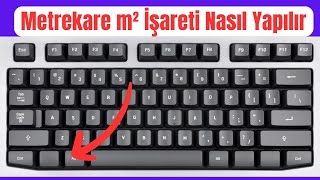 Metrekare m² İşareti Nasıl Yapılır PC [upl. by Hsak]