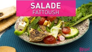 Salade libanaise aux crudités fromage de brebis amp pain pita  regalfr [upl. by Flita998]