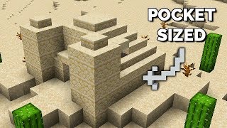 How to Make a PocketSized Pyramid 7x7 Minecraft Desert Pyramid [upl. by Ahsieker]