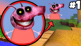 i Found Real Scary PEPPA PIG 😱 in Minecraft   Part1 [upl. by Massie]