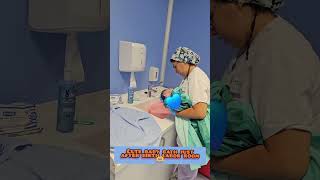 New born baby bathing in our labour room 🫶🫶❤️cute hospital viralshorts reels [upl. by Arocahs884]