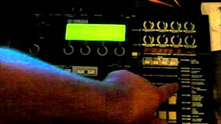 Yamaha RM1x Sequence Remixer groovebox diagnostic test mode [upl. by Sidonie]