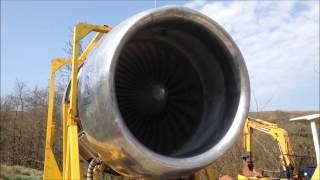 Rolls Royce RB211 Back Yard 747 Jet Engine Run Close Up and Personal [upl. by Fitz956]