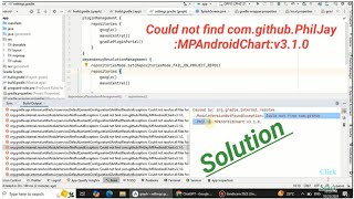 Could not find comgithubPhilJayMPandroidChartv310 in android studio [upl. by Einniw465]