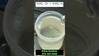 Reaction of Sulfuric acid vs Zinc [upl. by Arad]