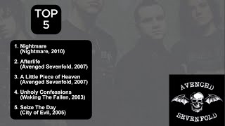 Avenged Sevenfold  A7x Best 5 Songs Part 1 [upl. by Ahseki130]