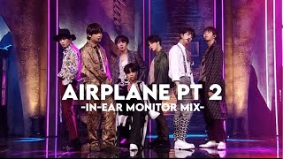 Airplane pt 2  BTS InEar Monitor Mix  Lyrics [upl. by Nomla]