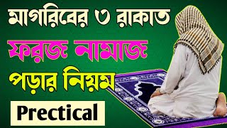 মাগরিবের ৩ রাকাত ফরজ নামাজ পড়ার নিয়ম 🔥Magrib ki namaz 🔥 Magriber namaz porar niom [upl. by Nadual333]