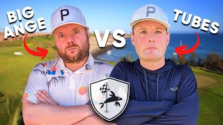 Tubes Does Something He’ll REGRET  😂  Tubes v BIG Ange  Meloneras Golf Club 😍 [upl. by Farlie]