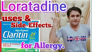 Loratadine 10 mg tablet For Allergyuses and side effects [upl. by Nilyarg]