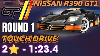 Nissan R390 GT1 Grand Prix Asphalt 9 Legends Unite Touch Drive 2 star Round 1 [upl. by Lamar]