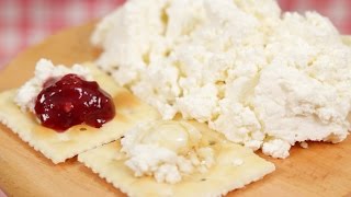 Homemade Fresh Cheese Recipe Quick and Easy Cheese Made from 3 Ingredients [upl. by Andrey]