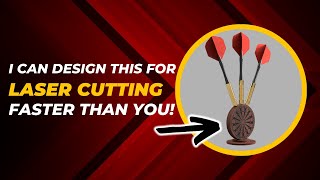 Design a Dartboard Dart Holder in Fusion360 for Laser Cutting [upl. by Attezi]